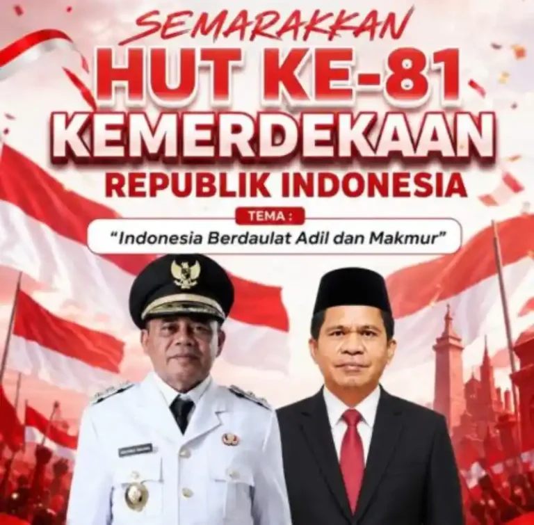 Sambut HUT RI ke-81, Pemkab Sitaro Ajak Warga Kibarkan Merah Putih dan Semarakkan Bulan Kemerdekaan