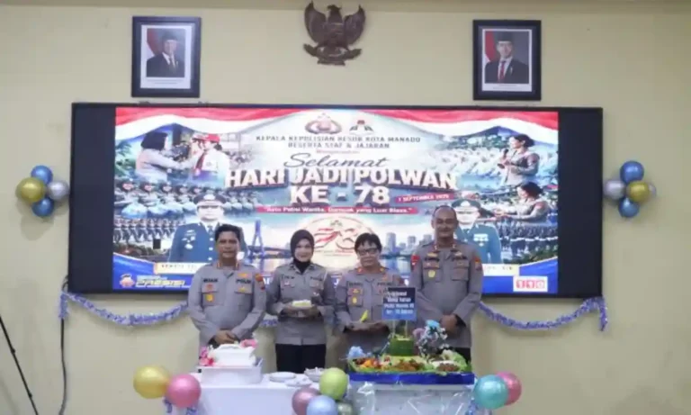 78 Tahun Polwan Mengabdi, Kapolresta Manado Dorong Personel Perkuat Pelayanan ke Masyarakat