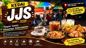 Kedai JJS Sario, Tempat Santai Sore hingga Malam dengan Sajian Hangat dan Camilan Favorit 